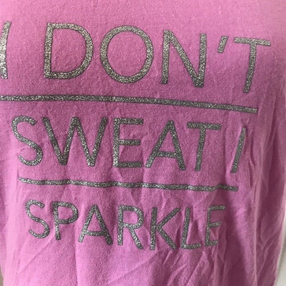 TEK Gear Fuchsia and Sparkled Work Out T-Shirt - Picture 4 of 5
